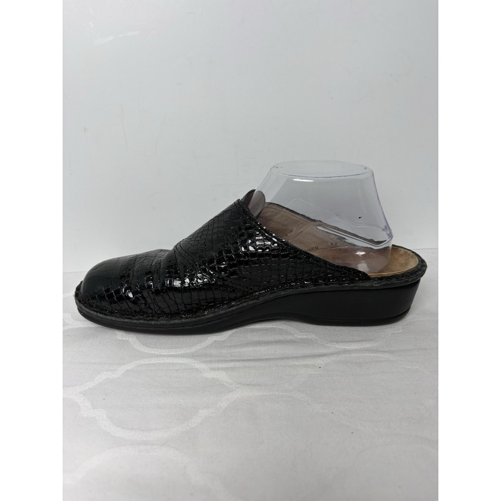 Finn Comfort Santa Fe Shoes Women Eu 41 - US Size 10 Black Leather Comfort Clogs - Picture 8 of 11
